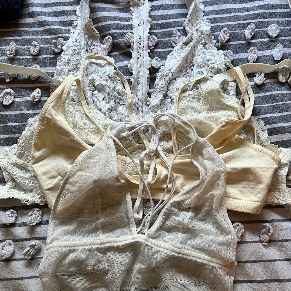 4 Free People Intimately bralettes